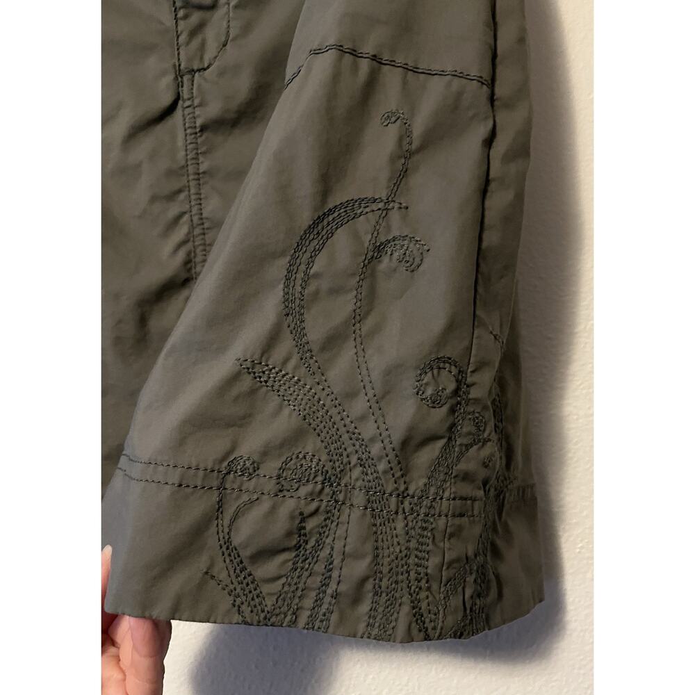 Rei Womens Green A-Line Embroidered Skirt Size 6 Pockets Outdoor Camping Hiking - Picture 2 of 11